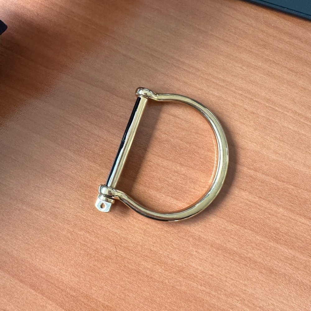 Gold Miansai Screw Cuff Bracelet